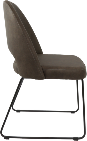 Durafurn Semifreddo Chair with Black Sled Base