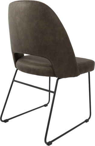 Durafurn Semifreddo Chair with Black Sled Base
