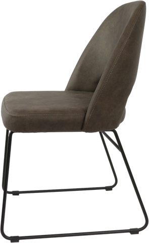Durafurn Semifreddo Chair with Black Sled Base