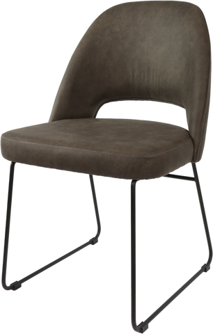 Durafurn Semifreddo Chair with Black Sled Base