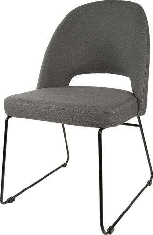 Durafurn Semifreddo Chair with Black Sled Base