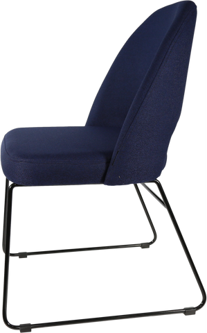 Durafurn Semifreddo Chair with Black Sled Base