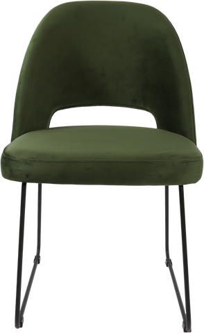 Durafurn Semifreddo Chair with Black Sled Base