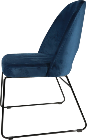 Durafurn Semifreddo Chair with Black Sled Base