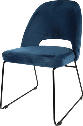 Durafurn Semifreddo Chair with Black Sled Base