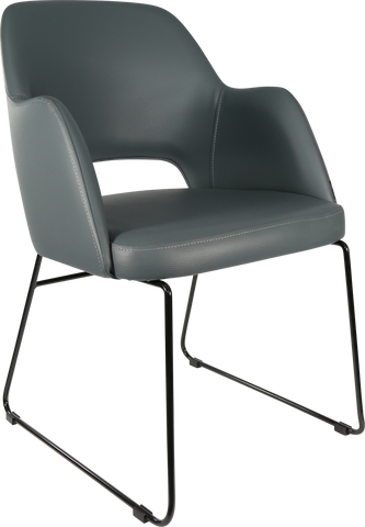 Durafurn Sorbet Chair with Black Sled Base