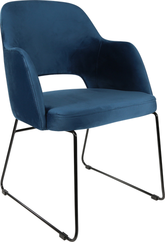 Durafurn Sorbet Chair with Black Sled Base
