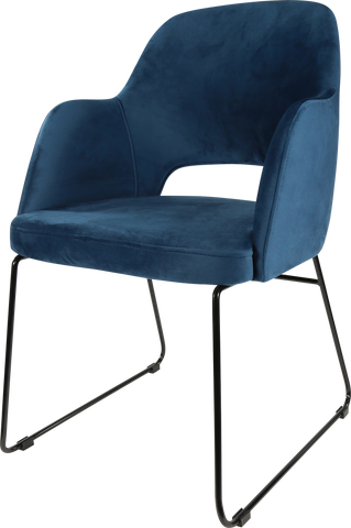 Durafurn Sorbet Chair with Black Sled Base