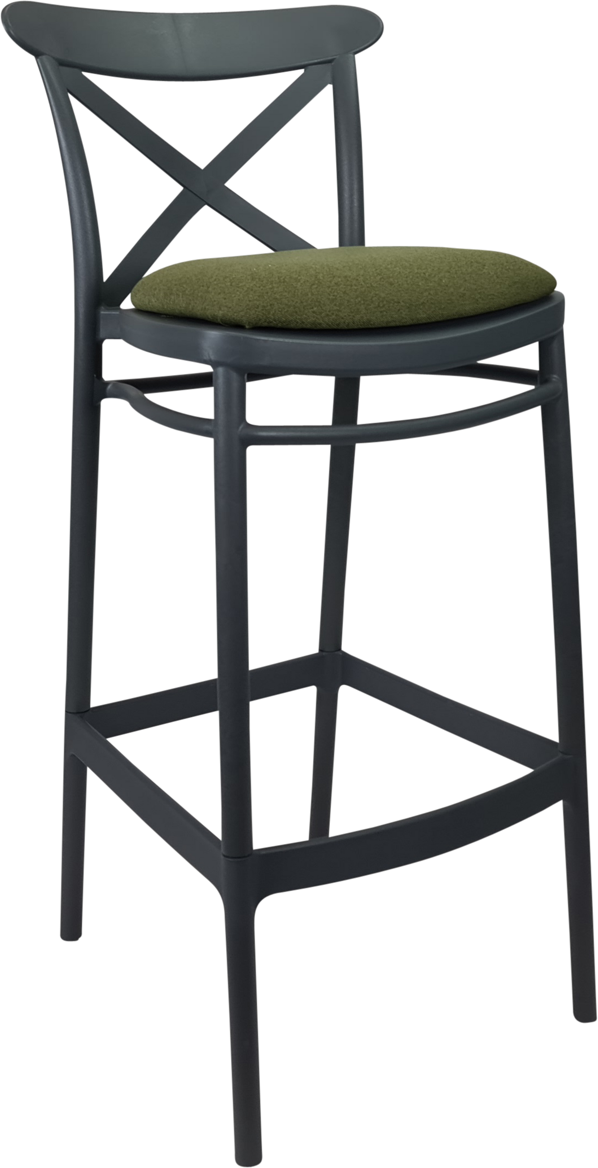 Siesta Cross Back Bar Stools  with Cushion