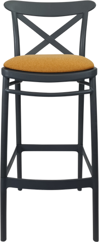 Siesta Cross Back Bar Stools  with Cushion