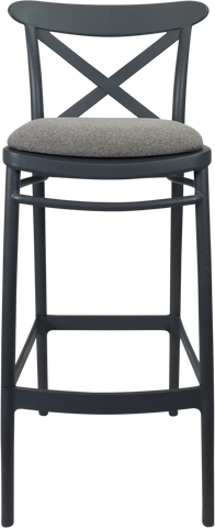 Siesta Cross Back Bar Stools  with Cushion