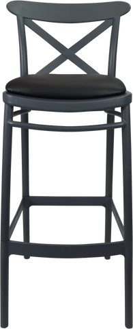 Siesta Cross Back Bar Stools  with Cushion