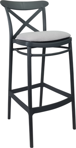 Siesta Cross Back Bar Stools  with Cushion