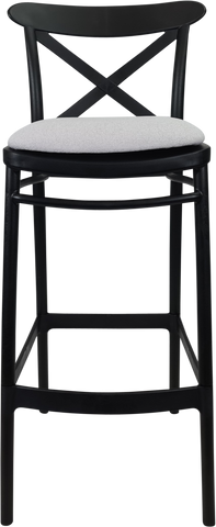 Siesta Cross Back Bar Stools  with Cushion