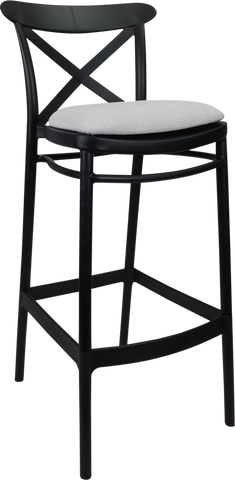 Siesta Cross Back Bar Stools  with Cushion