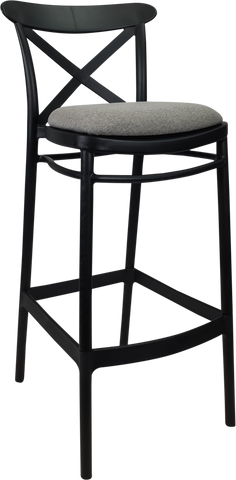 Siesta Cross Back Bar Stools  with Cushion