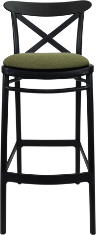 Siesta Cross Back Bar Stools  with Cushion