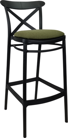 Siesta Cross Back Bar Stools  with Cushion