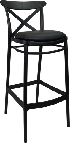 Siesta Cross Back Bar Stools  with Cushion