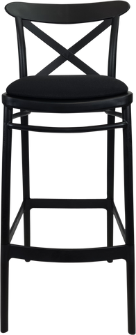 Siesta Cross Back Bar Stools  with Cushion