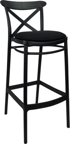 Siesta Cross Back Bar Stools  with Cushion