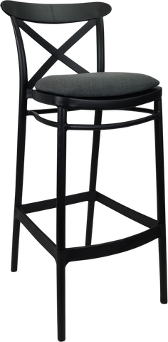 Siesta Cross Back Bar Stools  with Cushion