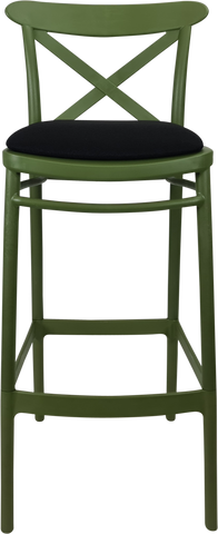 Siesta Cross Back Bar Stools  with Cushion