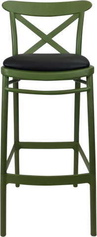 Siesta Cross Back Bar Stools  with Cushion