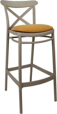 Siesta Cross Back Bar Stools  with Cushion