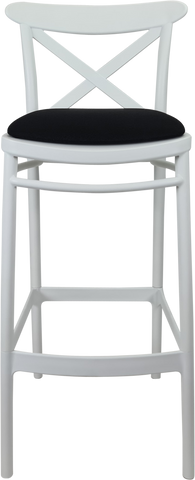 Siesta Cross Back Bar Stools  with Cushion