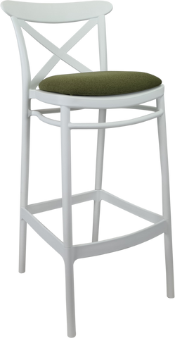 Siesta Cross Back Bar Stools  with Cushion