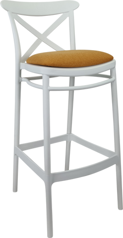 Siesta Cross Back Bar Stools  with Cushion