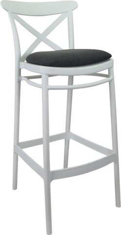 Siesta Cross Back Bar Stools  with Cushion