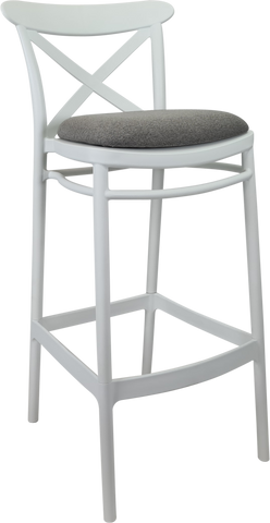 Siesta Cross Back Bar Stools  with Cushion