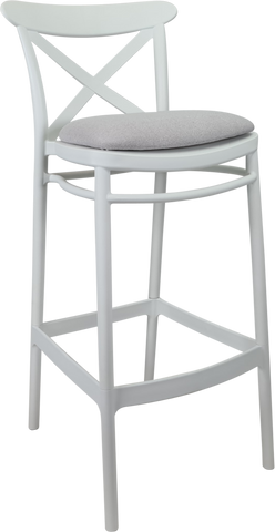 Siesta Cross Back Bar Stools  with Cushion