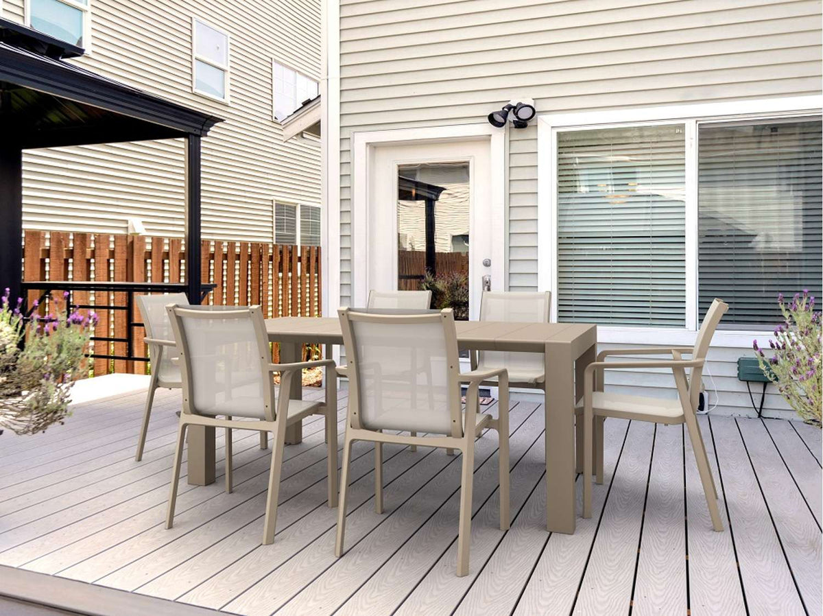 Siesta Outdoor 7 Piece Setting with Extendable Table