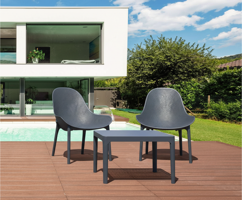 Siesta Sky Lounge 3 Piece Set with Side Table