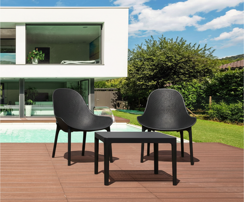 Siesta Sky Lounge 3 Piece Set with Side Table