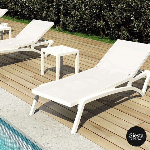 Siesta 3 Piece Pacific Sun Lounger with Ocean Side Table Package