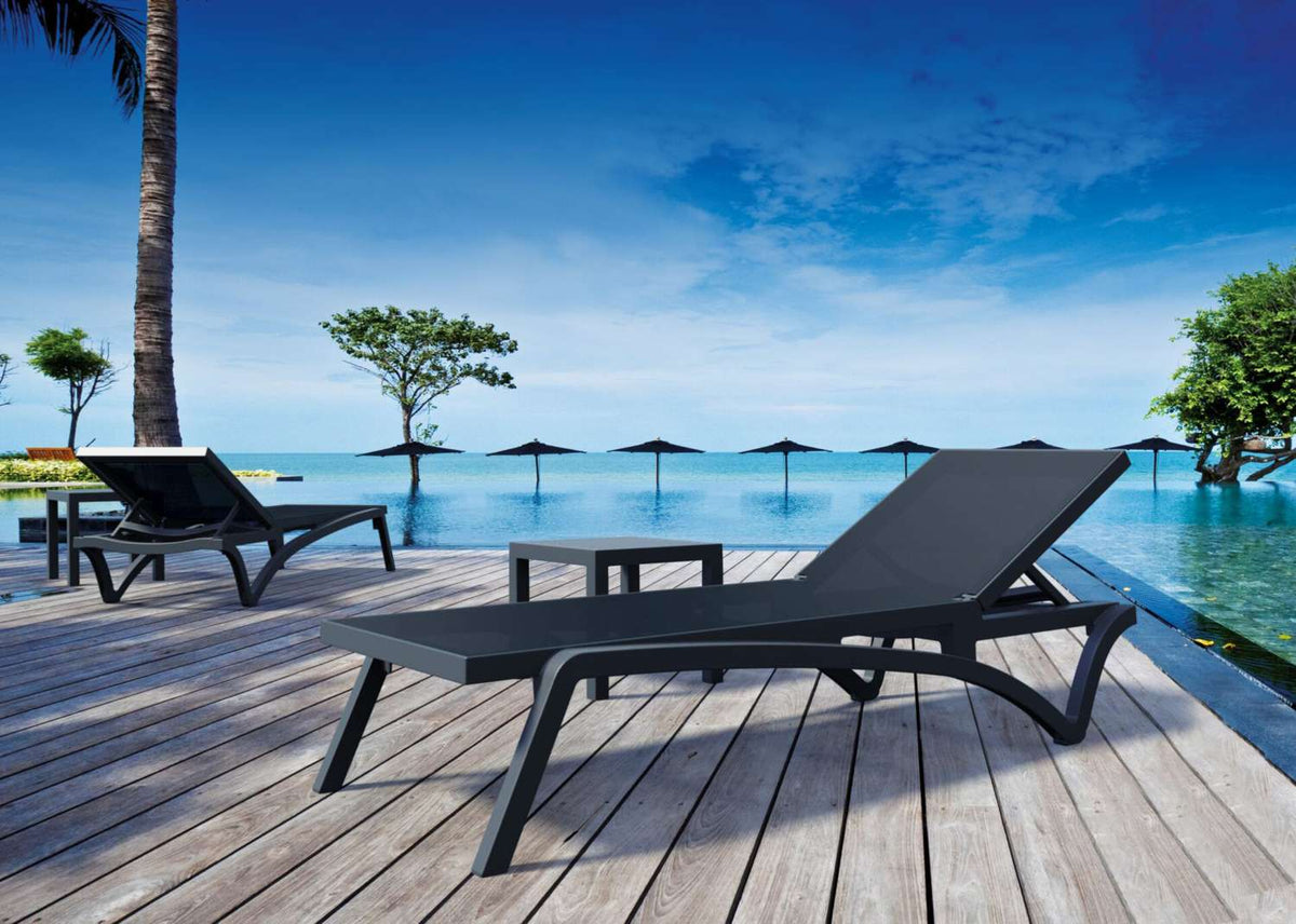 Siesta 4 Piece Package Pacific Sun Lounger and Ocean Side Table