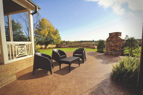 Siesta 3 Seat Resin Rattan Outdoor Setting with Aruba Arm Chair