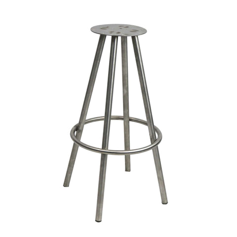 Cruza Stainless Steel Stool with Gentas Stool Top