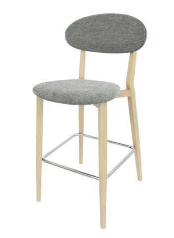 Durafurn Atlanta Barstool - Narrow Upholstered Backrest