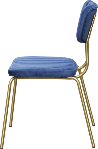 Durafurn Tiramisu Chair - Brass Frame / Upholstered