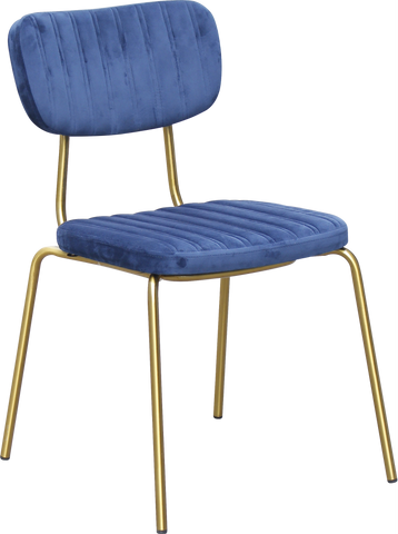 Durafurn Tiramisu Chair - Brass Frame / Upholstered