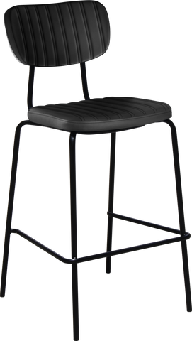Durafurn Tiramisu Barstool - Black Frame / Upholstered