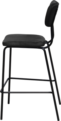 Durafurn Tiramisu Barstool - Black Frame / Upholstered