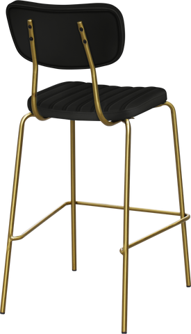 Durafurn Tiramisu Barstool - Brass Frame / Upholstered