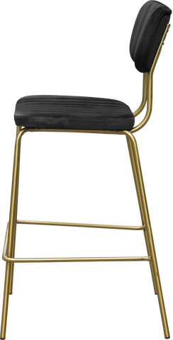 Durafurn Tiramisu Barstool - Brass Frame / Upholstered