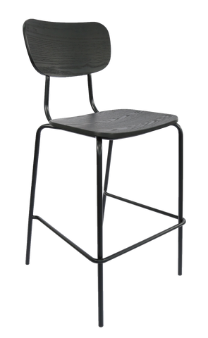 Durafurn Tiramisu Barstool - Black Frame / Ply